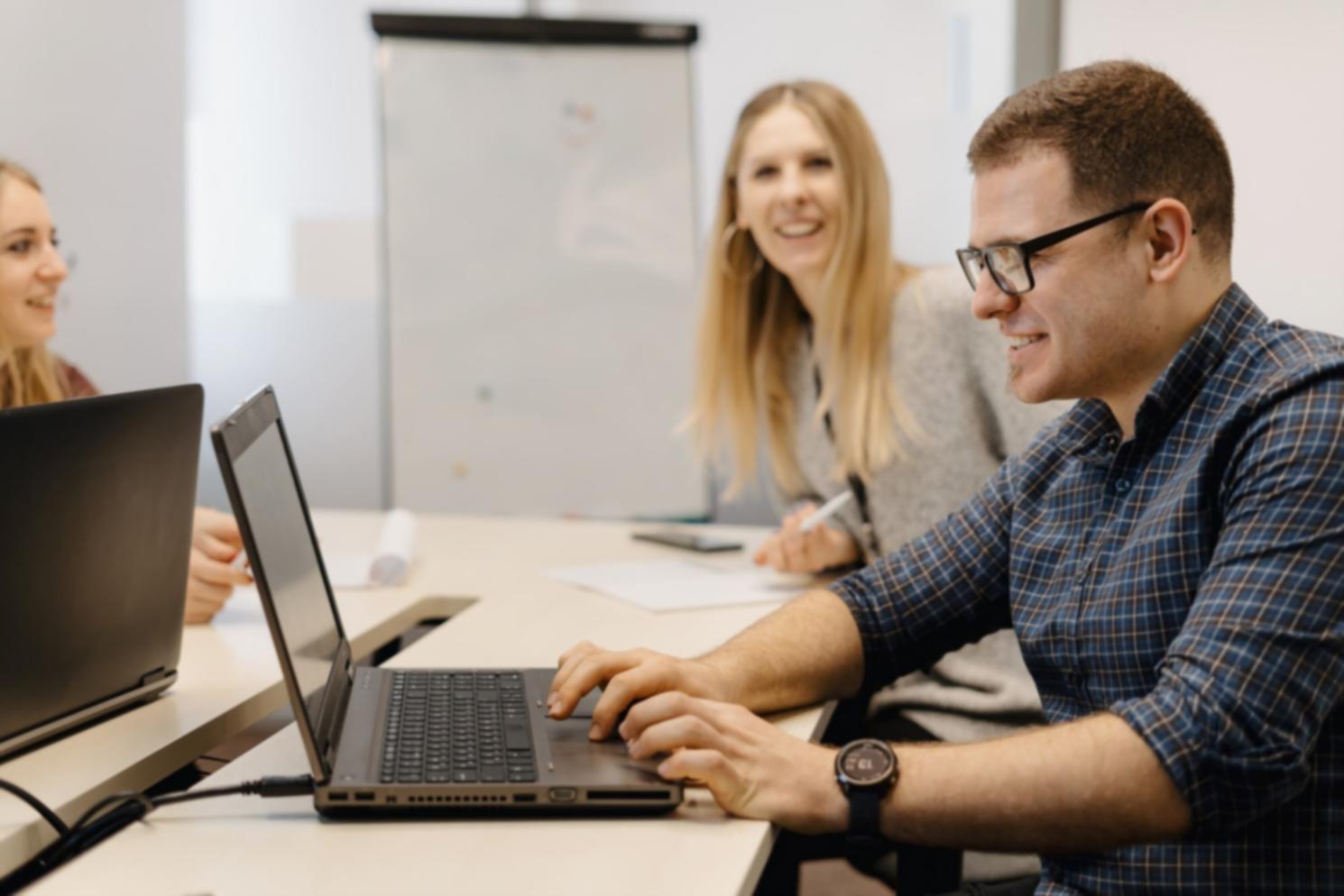 Financial professionals collaborating on strategic analysis